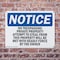 Signmission No Trespassing Private Property Attempts OSHA Notice Sign, Plastic, 10in W x 7in L, 2PK OS-2PACK-NS-P-710-L-14965 - alternate 2